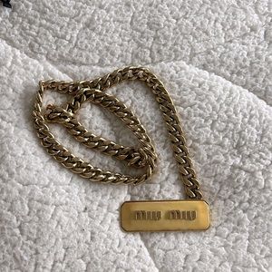 SOLD!!! Miu Miu Gold Chain Belt